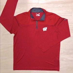 Men’s Under Armour Wisconsin half zip